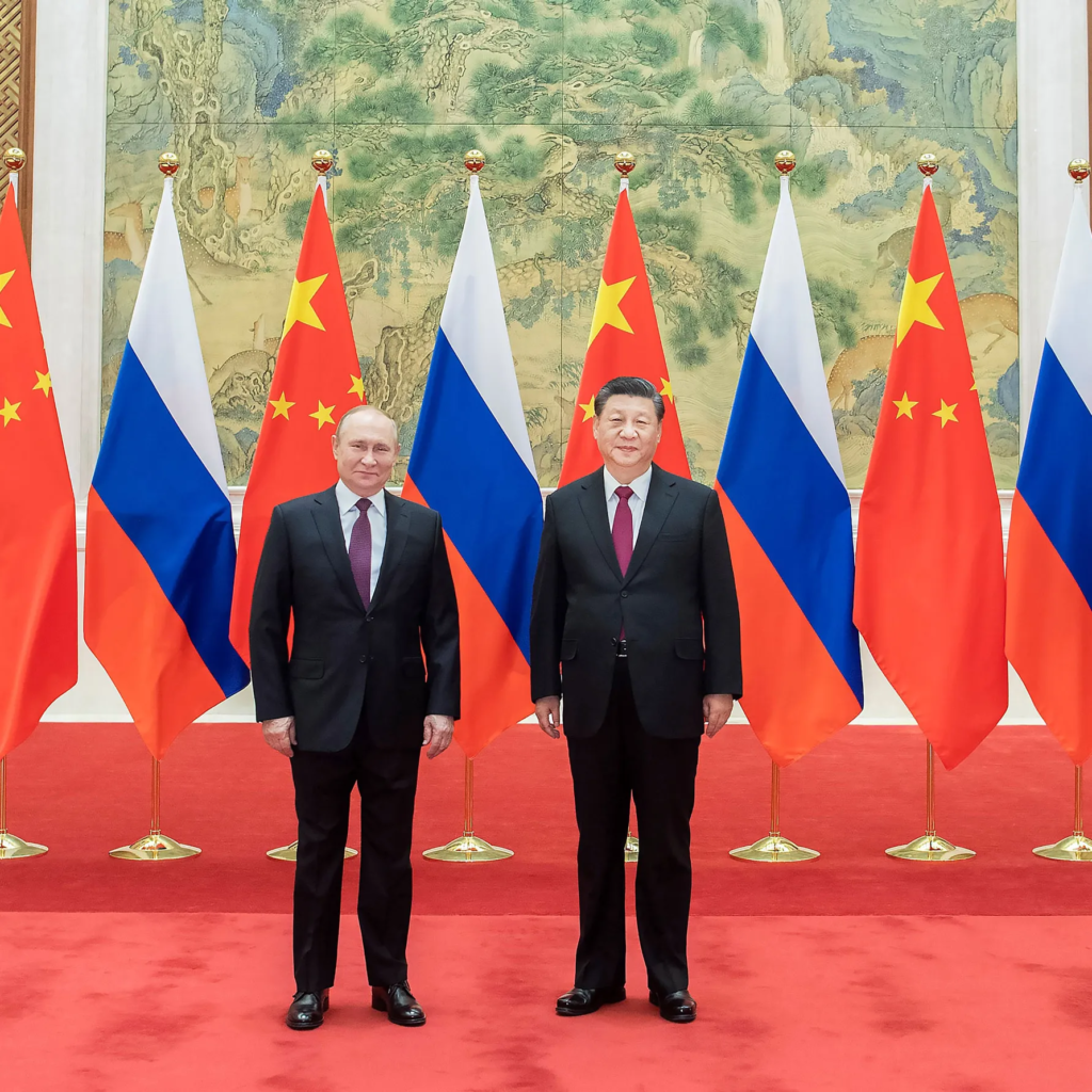 Russia and China worked together to stop NATO's growth in Asia. The United States said a big thing about it