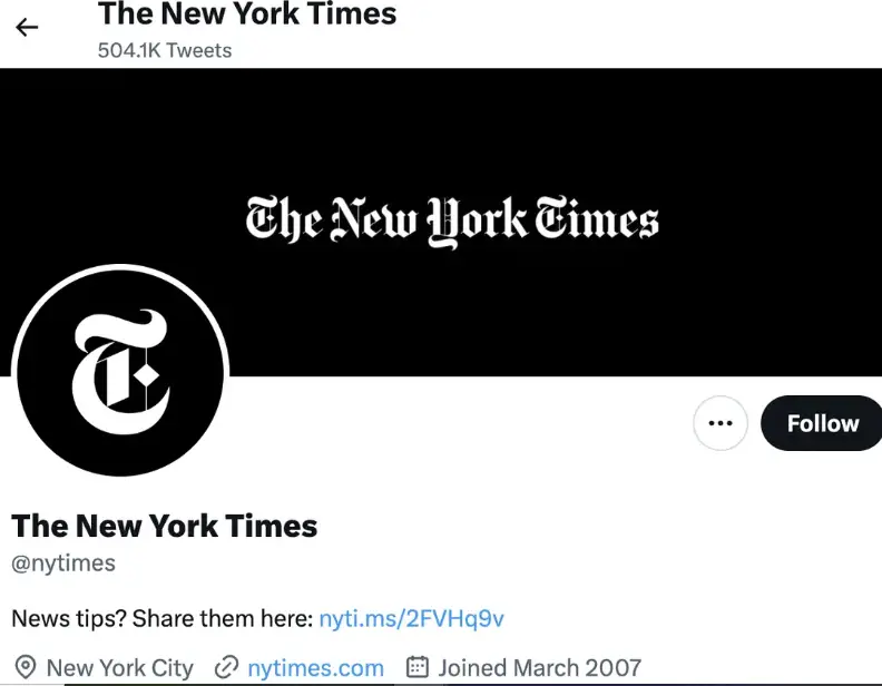 Big action of Elon Musk Twitter removed blue tick from New York Times account
