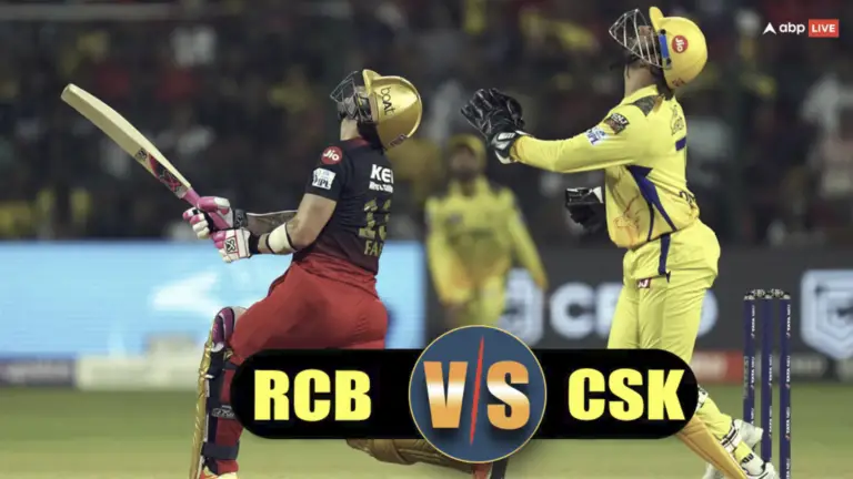 RCB vs CSK: Virat Kohli pushed Deepak Chahar, then hit him with a bat!